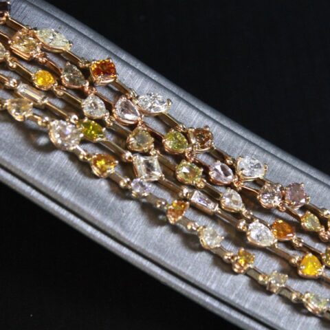 Natural Fancy Diamond Bracelets